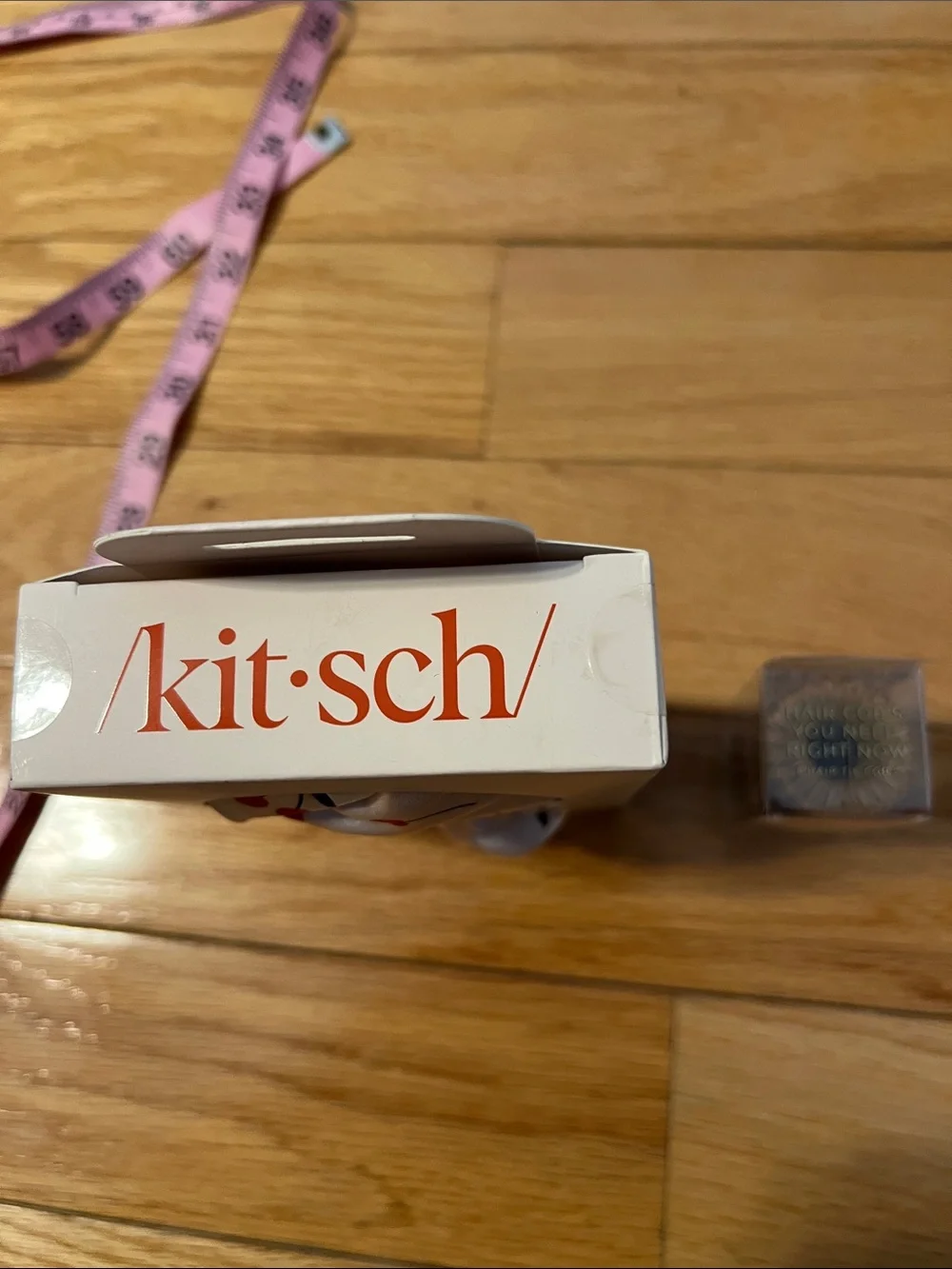 Kitsch Adjustable Oversized Satin Bonnet (Cherries) & Bonus Hair Tie Coils - NWT - Picture 5 of 7